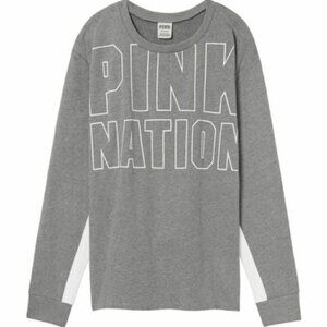 Victoria's Secret PINK | "PINK NATION" Campus Crew Pullover Sweater | Size Small